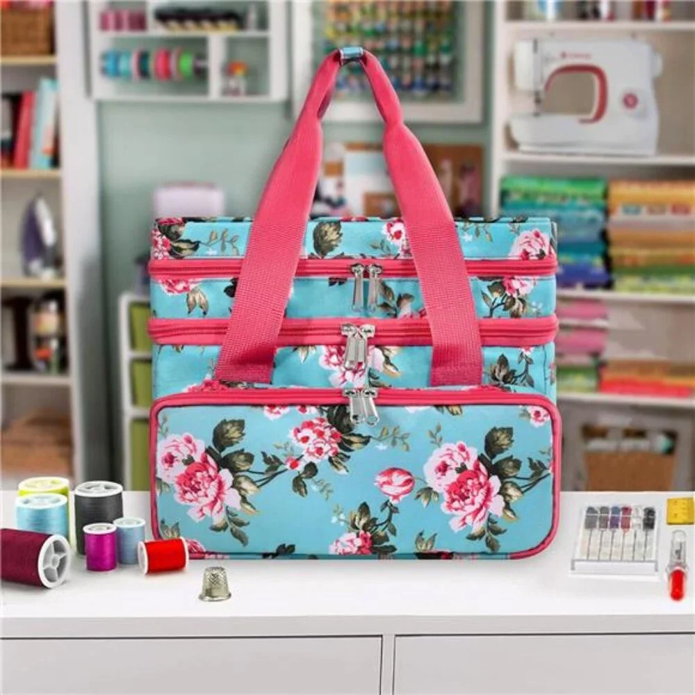 SINGER Sewing Accessories Organizer (Bag Only) – Double Layer Portable Sewing